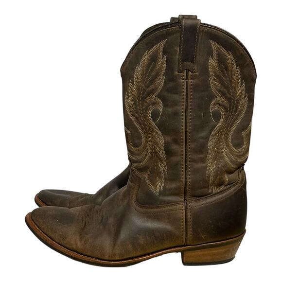 Laredo 68373 Western Cowboy Boots Leather Brown Embroidered Men's Size 12 EW - Picture 4 of 8